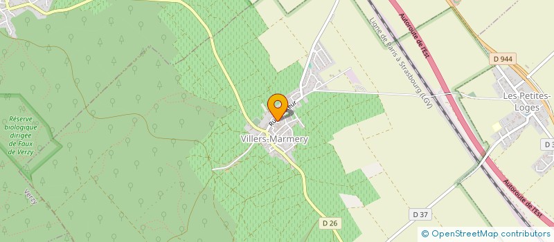 localisation de l'entreprise SCEV FAMILLE BAZIN  VILLERS-MARMERY