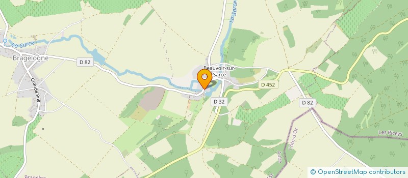 localisation de l'entreprise SCEV GAUTHIER  BRAGELOGNE-BEAUVOIR