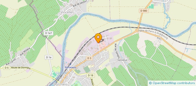 localisation de l'entreprise SCEV  HENIN A. ET C.  VINCELLES