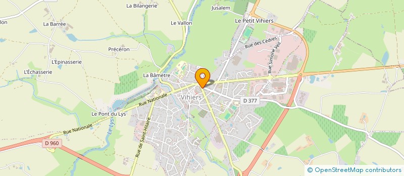 localisation de l'entreprise SCEV JACQUES CESBRON à LYS-HAUT-LAYON