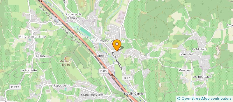 localisation de l'entreprise SCEV LA COMBE DE VAUX à LA ROCHE-VINEUSE