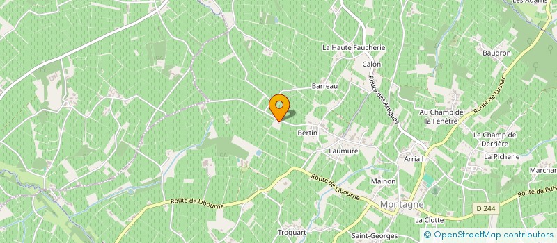 localisation de l'entreprise SCEV LAGARDERE à MONTAGNE