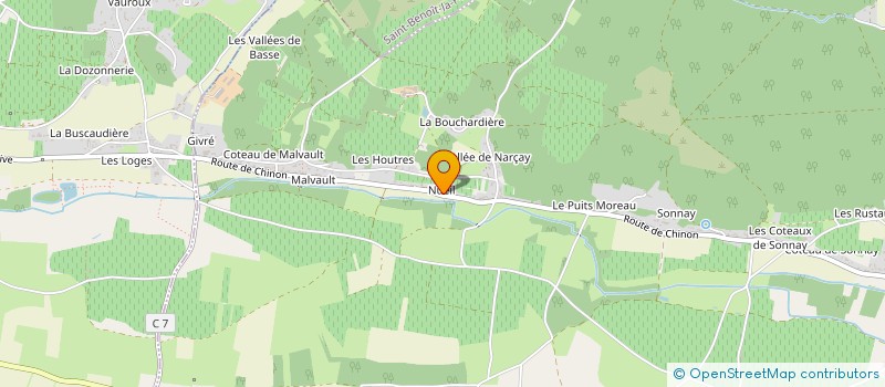 localisation de l'entreprise SCEV LAURENT GILLOIRE  CRAVANT-LES-COTEAUX