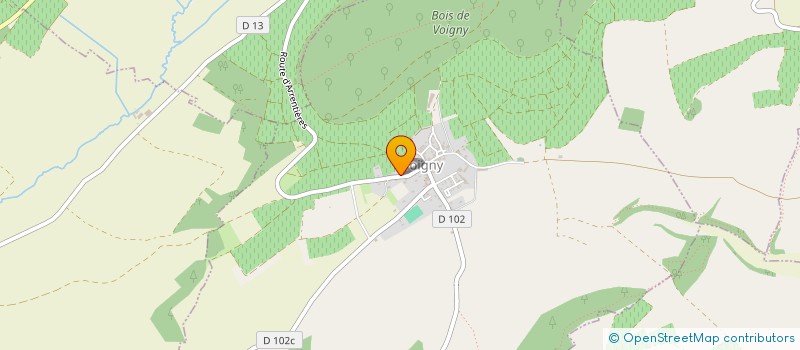 localisation de l'entreprise SCEV LE CHENE VERT  VOIGNY