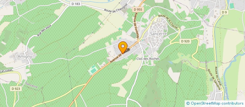 localisation de l'entreprise SCEV LE COU D'BRAU  SANCERRE