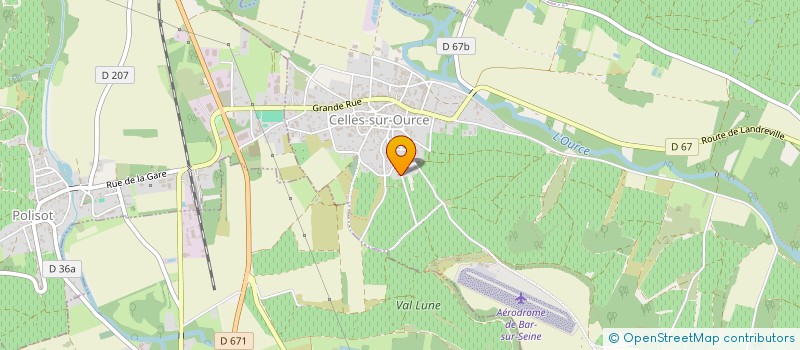 localisation de l'entreprise SCEV LE VAL LUNE à CELLES-SUR-OURCE