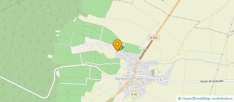 localisation de l'entreprise SCEV LES DORMANS  BARBONNE-FAYEL