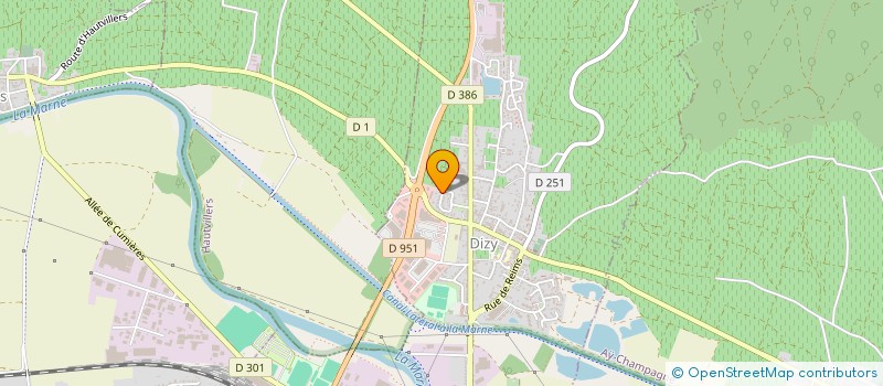 localisation de l'entreprise SCEV LES JACQUOTTES  DIZY