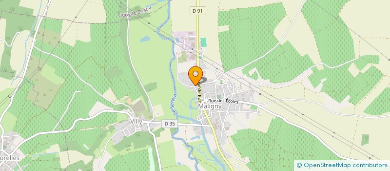 localisation de l'entreprise SCEV LES PRIAUX à MALIGNY