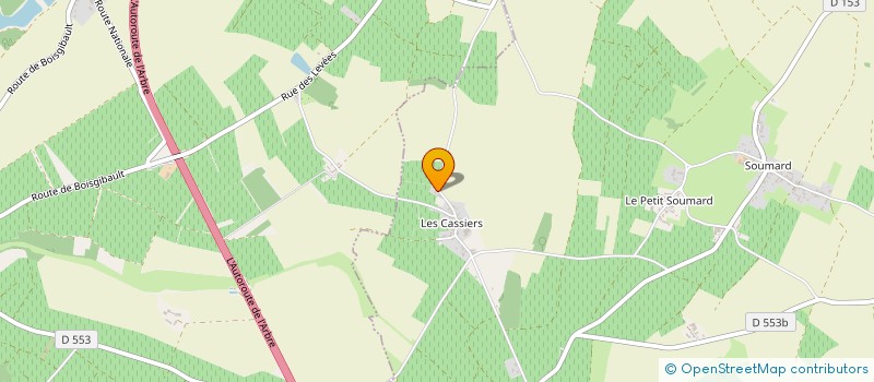localisation de l'entreprise SCEV LES RAIESTOURNANTES à SAINT-ANDELAIN