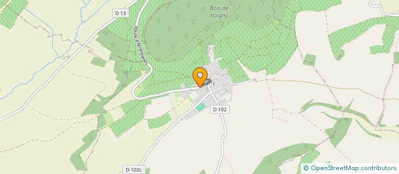 localisation de l'entreprise SCEV LES ROCHOTTES  VOIGNY