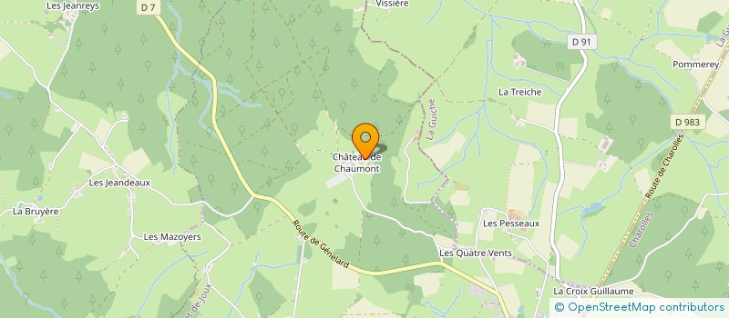 localisation de l'entreprise SCEV MONTRACHET LAGUICHE  SAINT-BONNET-DE-JOUX