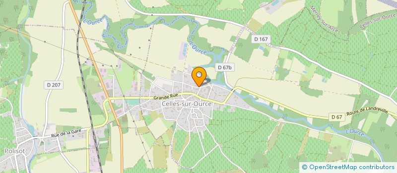 localisation de l'entreprise SCEV PAUL DANGIN ET FILS à CELLES-SUR-OURCE