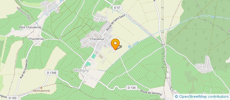 localisation de l'entreprise SCEV ROBINET  VERDIGNY