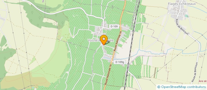 localisation de l'entreprise SCEV SIRUGUE ROBERT  VOSNE-ROMANEE