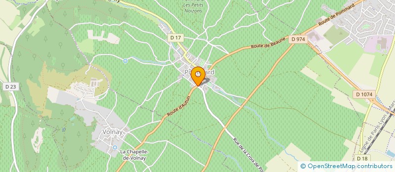 localisation de l'entreprise SCEV VAUDOISEY CREUSEFOND à POMMARD