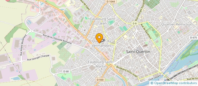 localisation de l'entreprise SCF à SAINT-QUENTIN