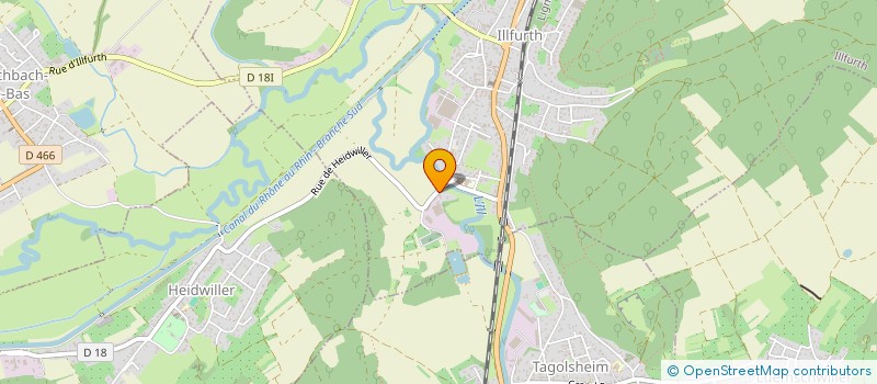 localisation de l'entreprise SCF  ILLFURTH