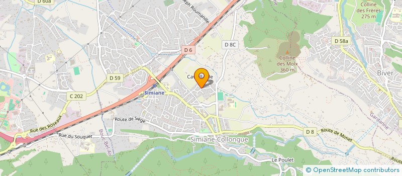 localisation de l'entreprise SCF ANDRE  SIMIANE-COLLONGUE