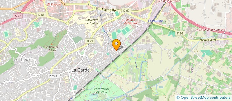 localisation de l'entreprise SCF ANTARES  LA GARDE