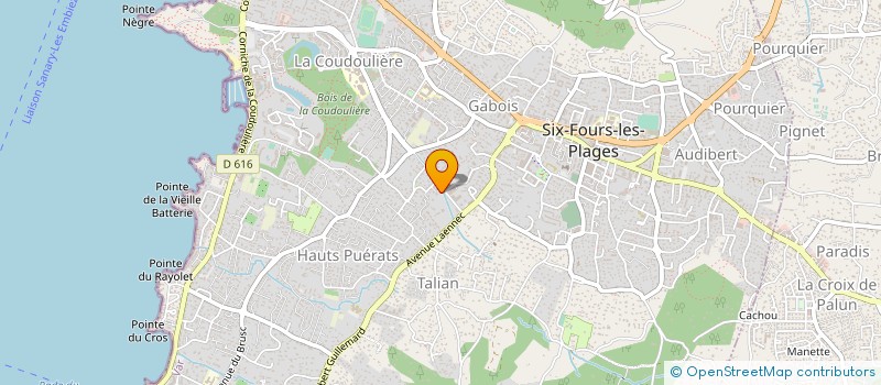 localisation de l'entreprise SCF BONNEFONT à SIX-FOURS-LES-PLAGES