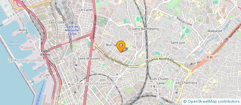 localisation de l'entreprise SCF BOUVIER à MARSEILLE