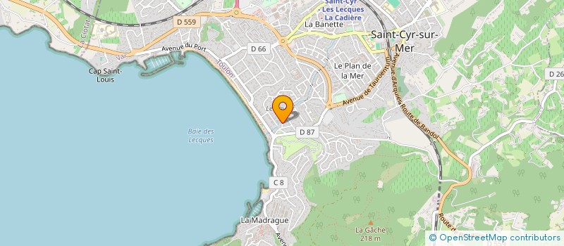 localisation de l'entreprise SCF CAMILOUISE à SAINT-CYR-SUR-MER