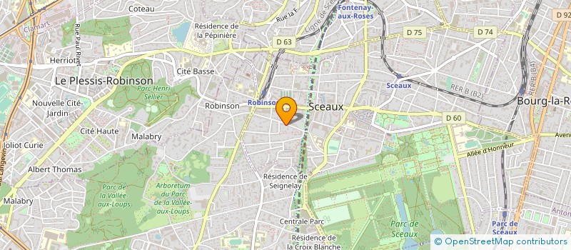 localisation de l'entreprise SCF CAZOTE IMMO à SCEAUX