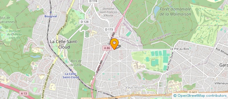 localisation de l'entreprise SCF CYNIBEGE  VAUCRESSON