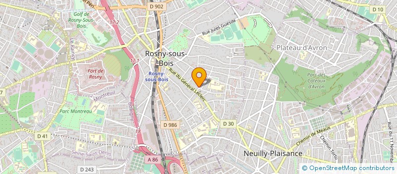 localisation de l'entreprise SCF CZERNEK à ROSNY SOUS BOIS