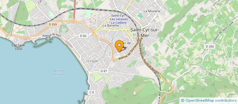 localisation de l'entreprise SCF D'OVIDIO à SAINT-CYR-SUR-MER
