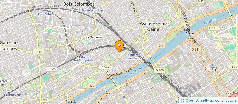 localisation de l'entreprise SCF DES CINQ A à ASNIERES-SUR-SEINE