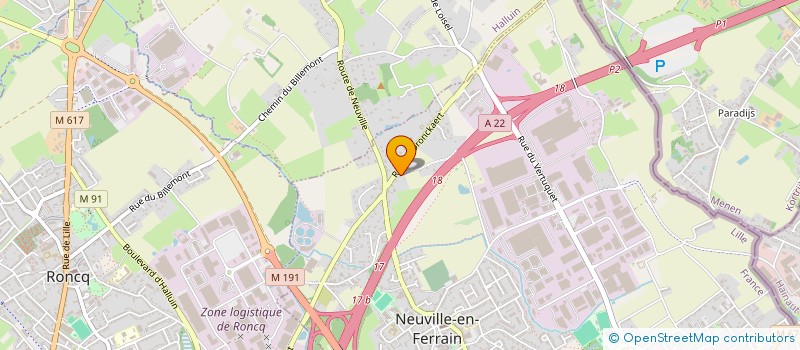 localisation de l'entreprise SCF DES FRANCS à NEUVILLE-EN-FERRAIN