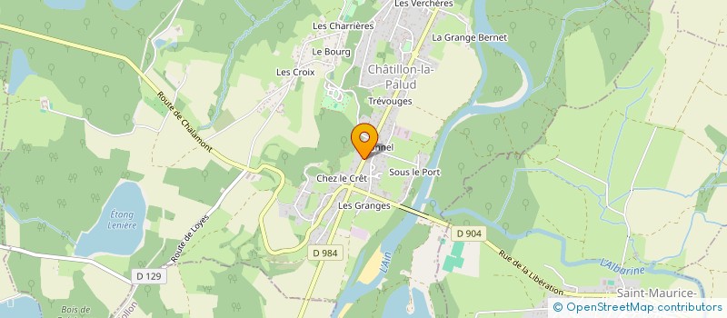 localisation de l'entreprise SCF DU CLOS à CHATILLON-LA-PALUD