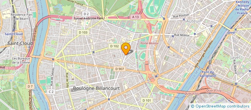 localisation de l'entreprise SCF EDEN ARC à BOULOGNE-BILLANCOURT