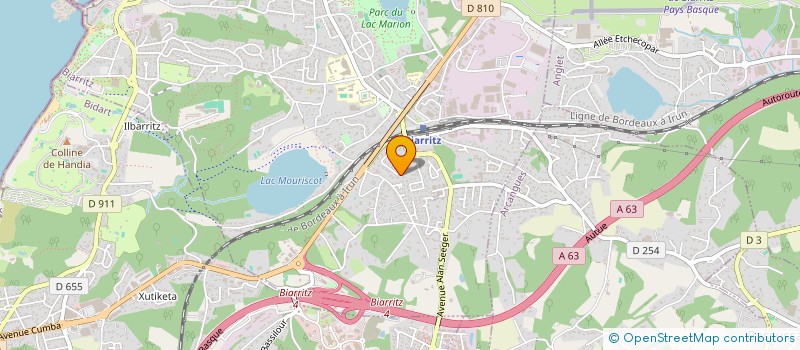 localisation de l'entreprise SCF ETXEBERRIA à BIARRITZ