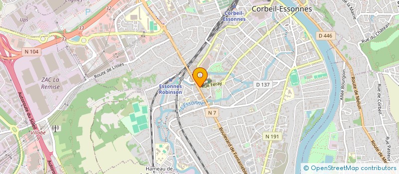localisation de l'entreprise SCF FANILY à CORBEIL-ESSONNES