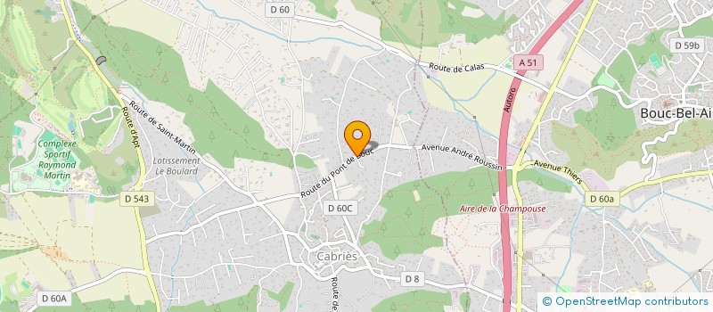 localisation de l'entreprise SCF FAVERZANI  CABRIES