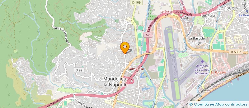 localisation de l'entreprise SCF FLAYOL à MANDELIEU-LA-NAPOULE