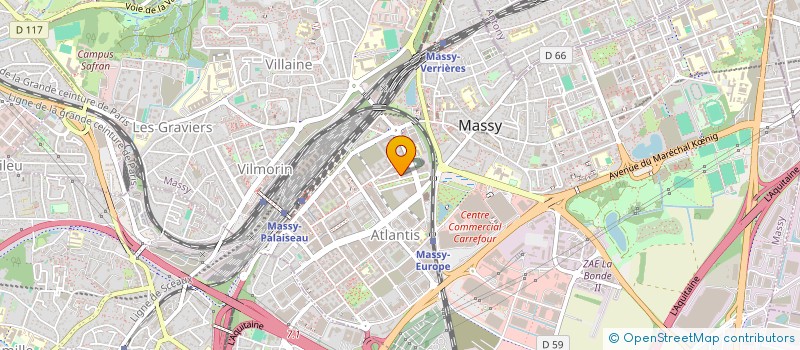 localisation de l'entreprise SCF FOLY 1 à MASSY