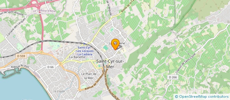 localisation de l'entreprise SCF GAGNEBE à SAINT-CYR-SUR-MER