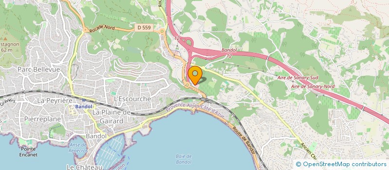 localisation de l'entreprise SCF GILMAR à SANARY SUR MER