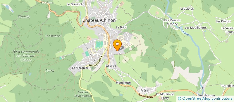 localisation de l'entreprise SCF GROUPE VETERINAIRE DIDEROT à CHATEAU-CHINON (VILLE)