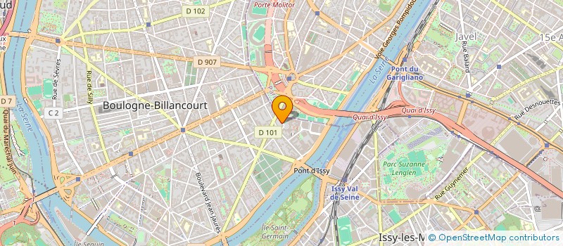 localisation de l'entreprise SCF IPSONAR à BOULOGNE-BILLANCOURT