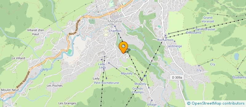 localisation de l'entreprise SCF IVRICE  MEGEVE