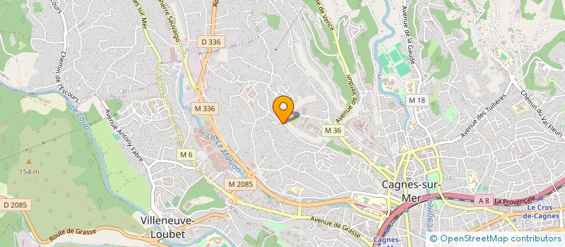 localisation de l'entreprise SCF JAHNICHEN & CO à CAGNES-SUR-MER