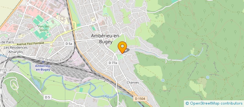 localisation de l'entreprise SCF L'ESCABEAU  AMBERIEU-EN-BUGEY