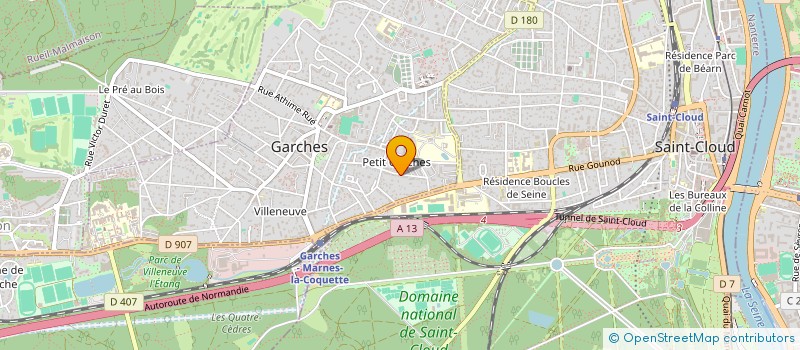 localisation de l'entreprise SCF LA HUCHE CORNE D'ANGLES à GARCHES