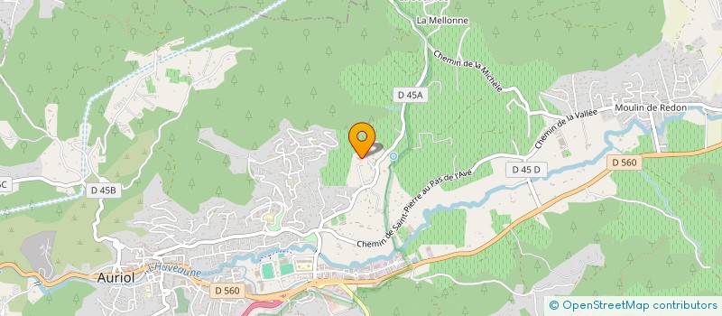 localisation de l'entreprise SCF LA QUELUDE  AURIOL