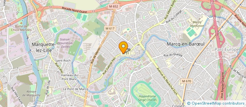 localisation de l'entreprise SCF LE BON ACCUEIL à MARCQ-EN-BARŒUL